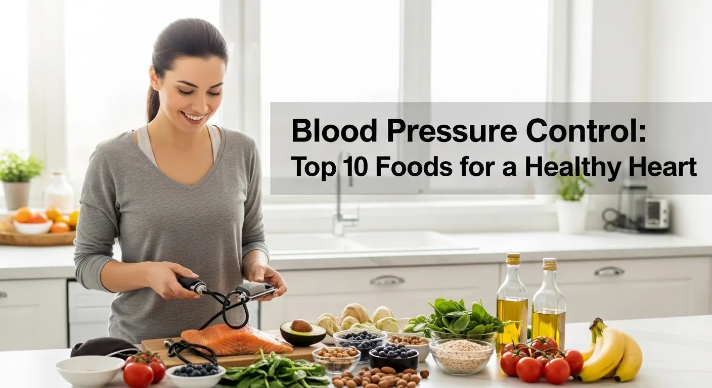 Blood Pressure Control : Top 10 Foods for a Healthy Heart