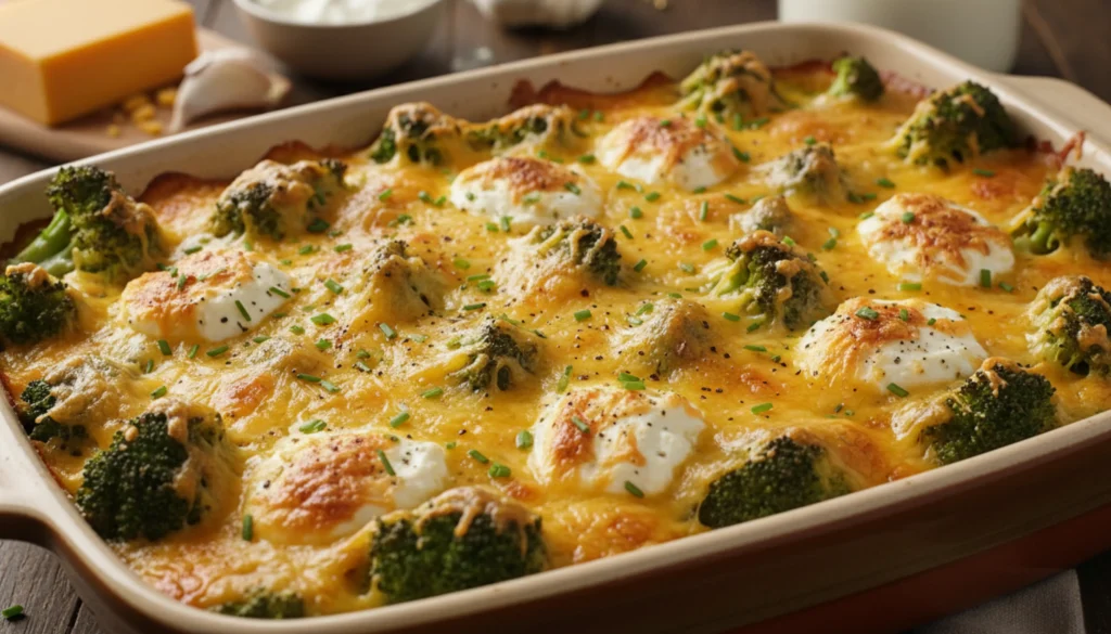 Cheesy Keto Broccoli Bake