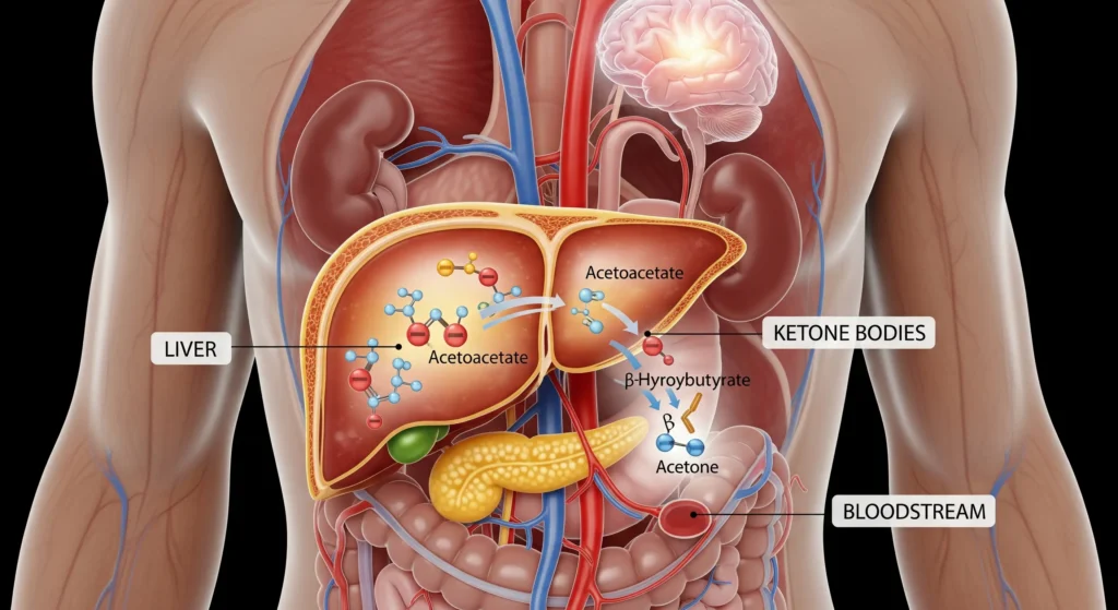 What happens inside the body during ketosis
