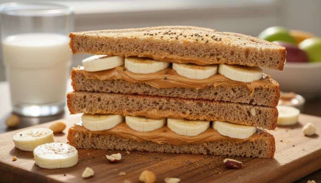Peanut Butter & Banana Sandwich
