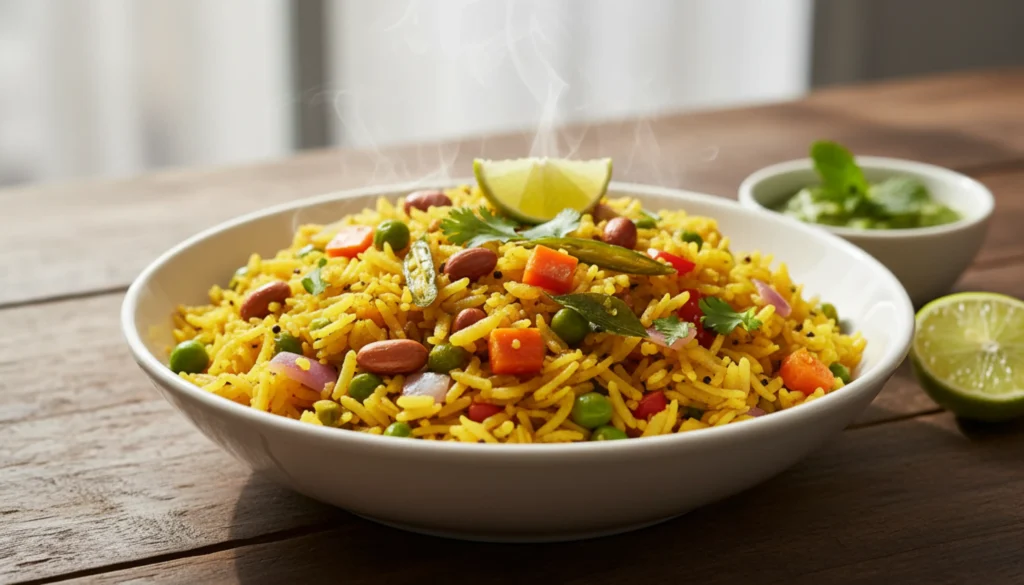 Poha with Vegetables