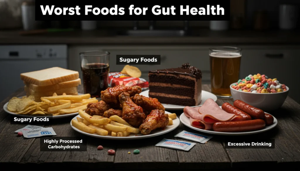 Worst Foods for Gut Health