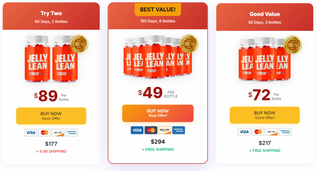 Jelly lean price card 