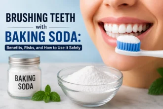 Brushing Teeth with Baking Soda