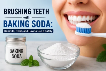 Brushing Teeth with Baking Soda