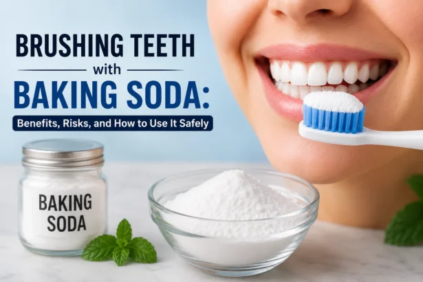 Brushing Teeth with Baking Soda