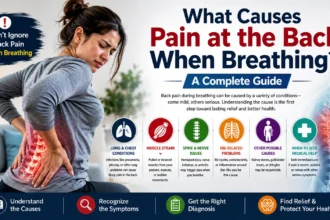 pain at the back when breathing