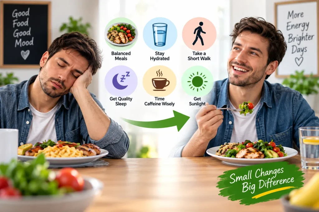 How to Stop Feeling Tired After Eating