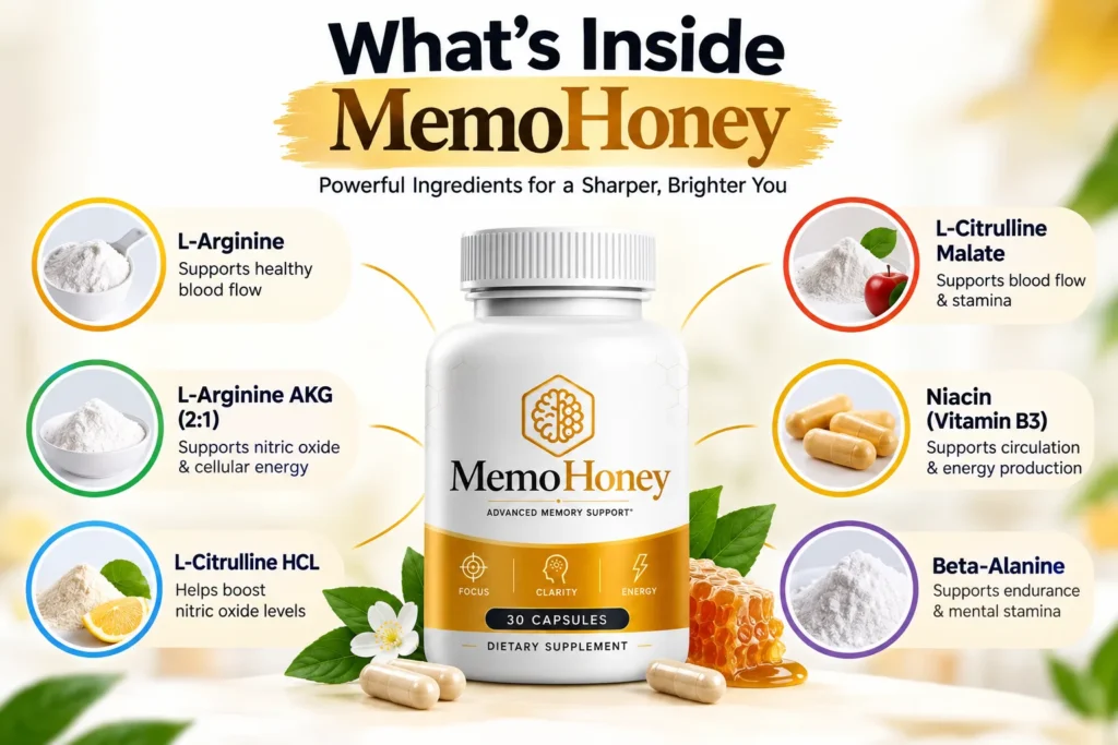 MemoHoney Ingredients