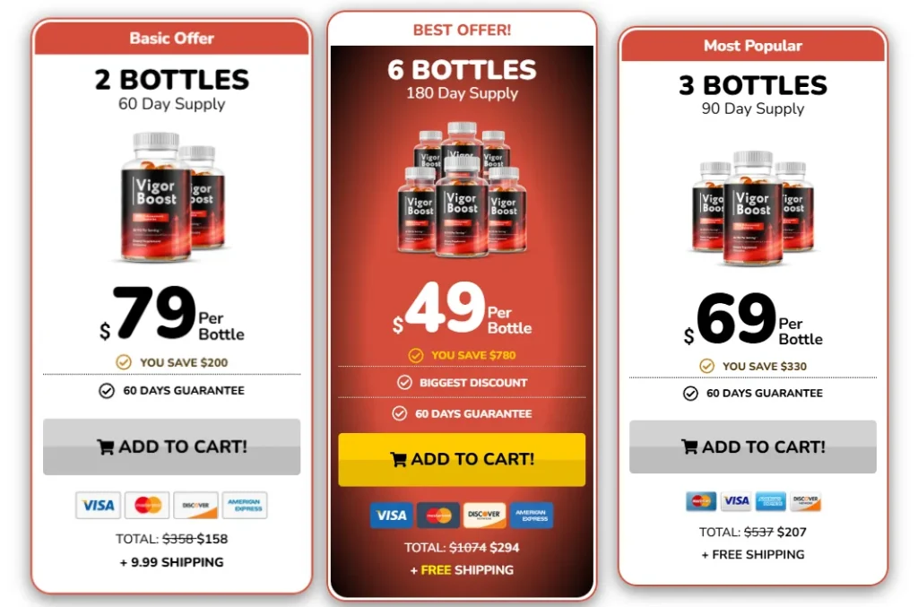 Vigor Boost Price