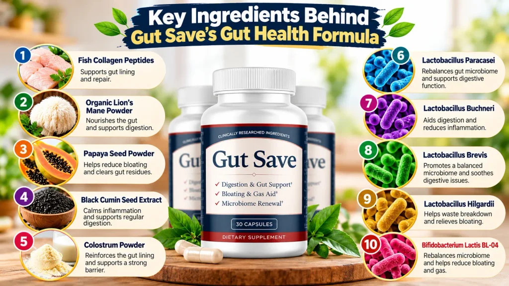 Gut Save Ingredients