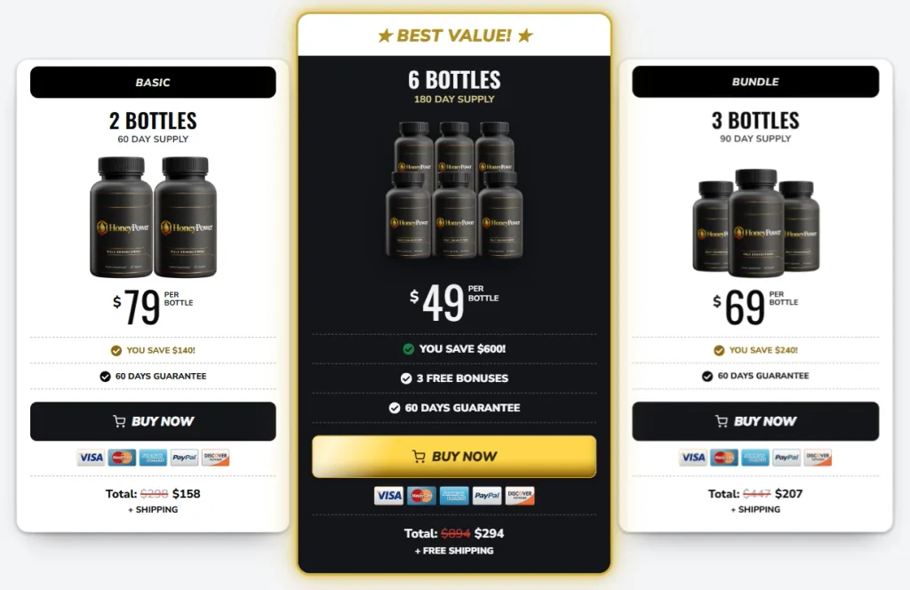 Honey Power Price Packages, Offers