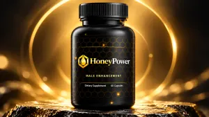 HoneyPower Golden Supplement Bottle