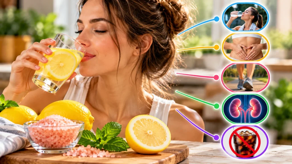 Pink Salt and Lemon Drink Benefits
