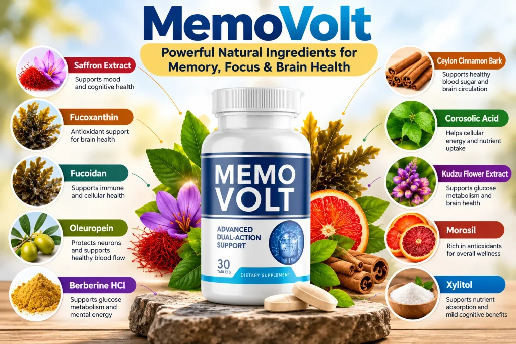 MemoVolt Ingredients