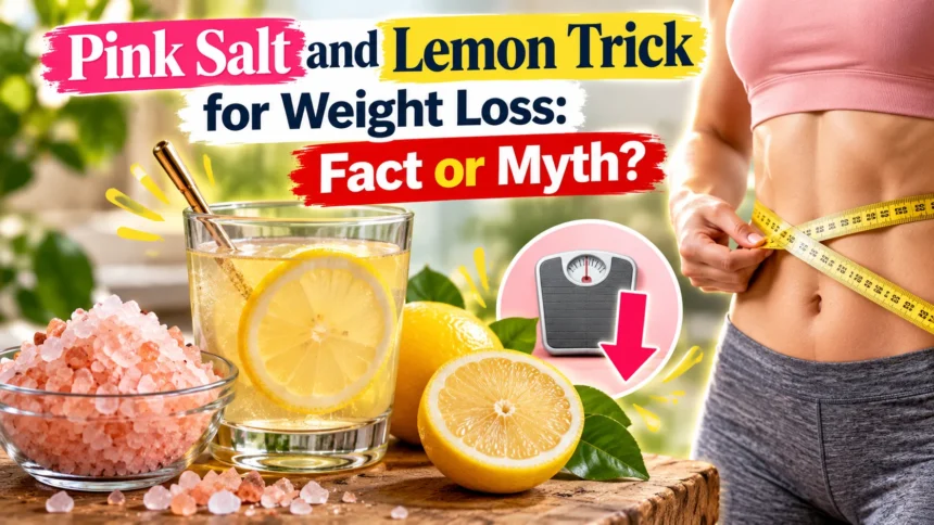 Pink salt and lemon trick for weight loss