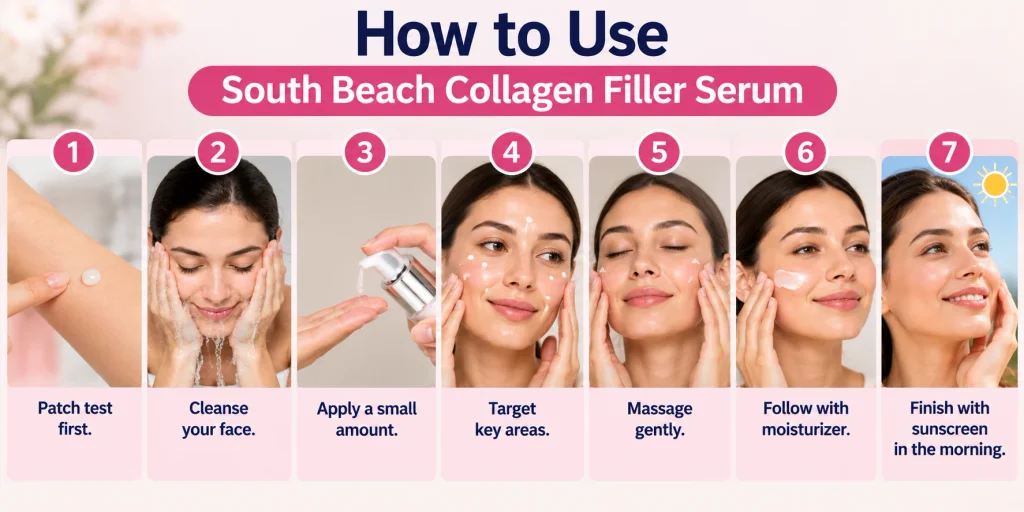 South Beach Collagen Filler Serum: How to Use